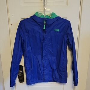 The North Face Royal Blue Windbreaker with Teal Highlights